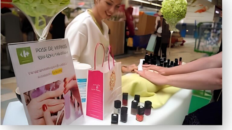 Animation beauté en point de vente Carrefour