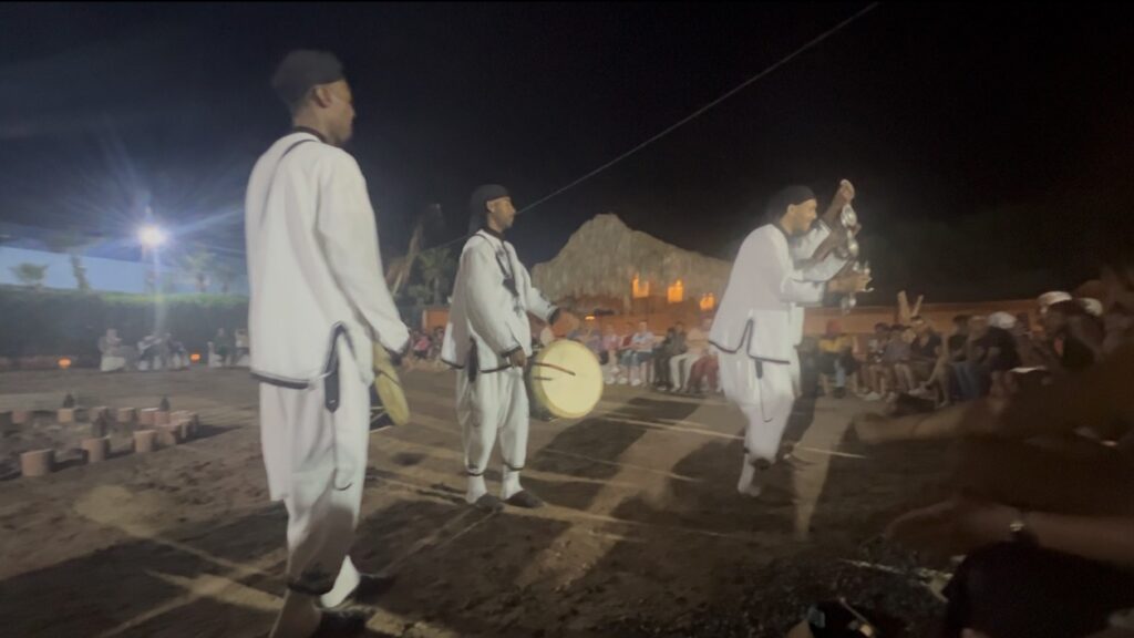 Spectacle en soirée lors d'un événement incentive